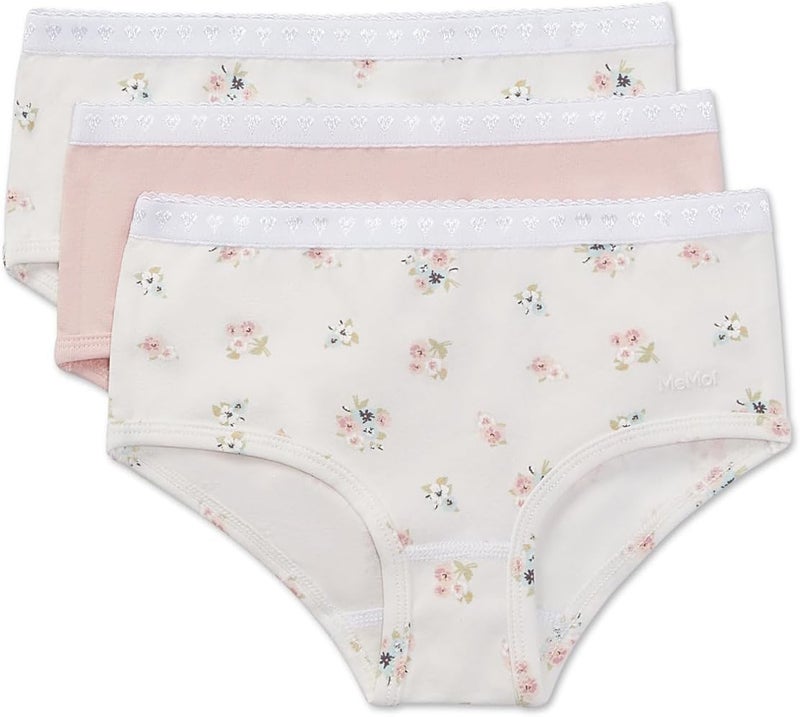 MeMoi Girls' 3 Pair Pack Ditsy Floral Multi Briefs - Image 2